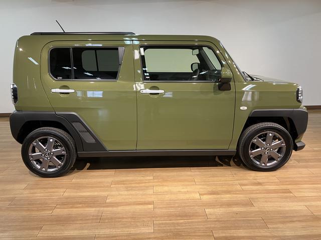 タフトＧターボ／届出済未使用車／ガラスルーフ／衝突軽減ブレーキ／新車保証継承／衝突軽減ブレーキ／届出済み未使用車／ターボ／ガラスルーフ／電動パーキングブレーキ／シートヒーター／スマートキー／オートエアコン／ＬＥＤヘッドライト・フォグ／１５インチアルミホイール／（大阪府）の中古車