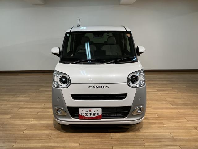 ムーヴキャンバスストライプスＧターボ　サポカーＳワイド適合　認定中古車届出済未使用車・ターボエンジン・純正メモリーナビ・バックカメラ・ナビ連動前後ドライブレコーダー・全車速追従機能クルーズコントロールＡＣＣ・両側電動スライドドア・電動パーキングブレーキ・スマートアシスト（大阪府）の中古車