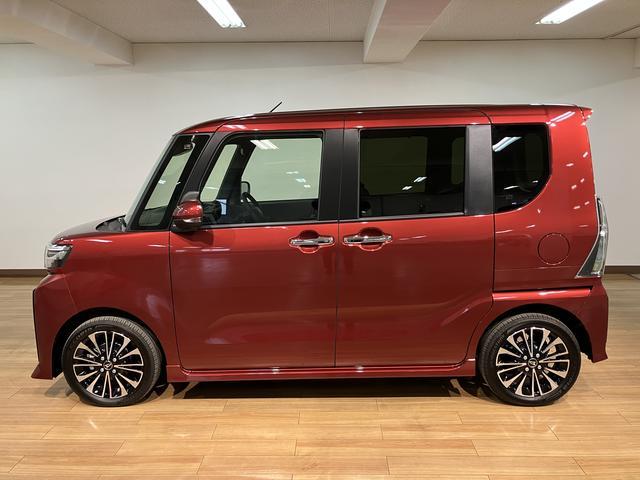 タントカスタムＲＳ　Ｒ７年式／バックカメラ対応／両側ＰＳＤ／ターボターボ　スマートアシスト　バックカメラ　両側リヤパワースライドドア　プッシュボタンエンジンスタート　シートヒーター　ＬＥＤヘッドライト　アルミホイール　オートエアコン　オートライト　ＡＢＳ（大阪府）の中古車