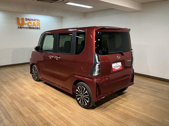 タントカスタムＲＳ　Ｒ７年式／バックカメラ対応／両側ＰＳＤ／ターボターボ　スマートアシスト　バックカメラ　両側リヤパワースライドドア　プッシュボタンエンジンスタート　シートヒーター　ＬＥＤヘッドライト　アルミホイール　オートエアコン　オートライト　ＡＢＳ（大阪府）の中古車