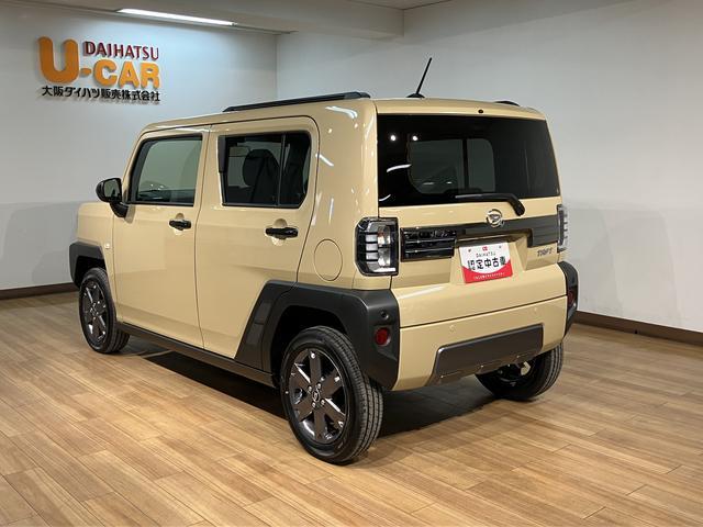 タフトＧターボ　ダーククロムベンチャー　２５年ナビ／ＦＲドラレコスカイフィールトップ　アダプティブクルーズコントロール　ＬＥＤヘッド／フォグ　運／助シートヒーター　プッシュボタンスタート　キーフリー　電動パーキングブレーキ　バックカメラ　１５インチアルミホイール（大阪府）の中古車