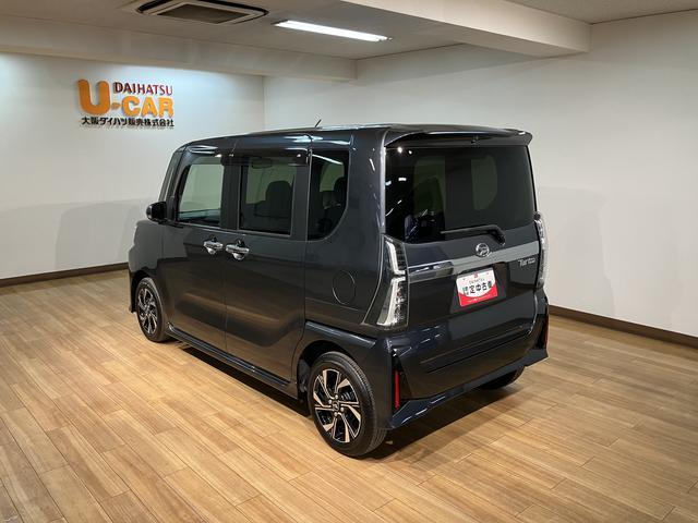 タントカスタムＸ　社外ナビ／バックカメラ／両側電動スライドドアスマートアシスト　バックカメラ　両側リヤパワースライドドア　プッシュボタンエンジンスタート　シートヒーター　ＬＥＤヘッドライト　アルミホイール　オートエアコン　オートライト　ＡＢＳ（大阪府）の中古車