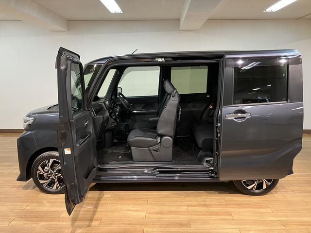 タントカスタムＸ　社外ナビ／バックカメラ／両側電動スライドドアスマートアシスト　バックカメラ　両側リヤパワースライドドア　プッシュボタンエンジンスタート　シートヒーター　ＬＥＤヘッドライト　アルミホイール　オートエアコン　オートライト　ＡＢＳ（大阪府）の中古車