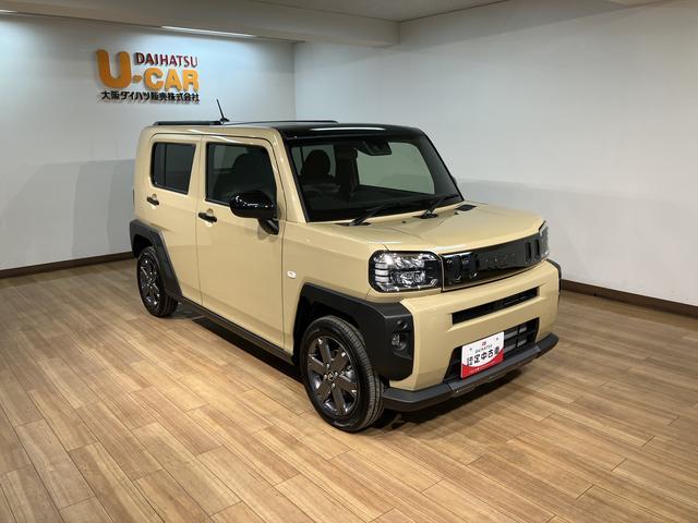 タフトG ダーククロムベンチャー バックカメラ対応/ガラスルーフスマートアシスト 前後コーナーセンサー 前席シートヒーター スカイフィールトップ オートマチックハイビーム LEDヘッドライト/フォグ オートブレーキホールド スマートキー アルミホイール(大阪府)の中古車