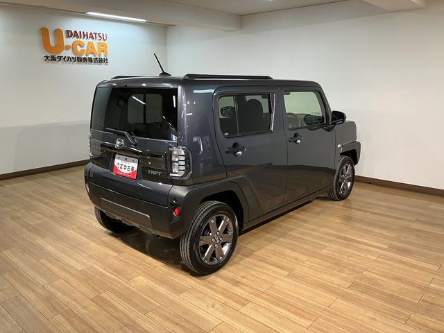 タフトGターボ ダーククロムベンチャー 25年ナビ/FRドラレコスカイフィールトップ アダプティブクルーズコントロール LEDヘッド/フォグ 運/助シートヒーター プッシュボタンスタート キーフリー 電動パーキングブレーキ バックカメラ 15インチアルミホイール(大阪府)の中古車