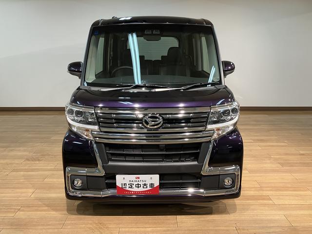 タントカスタムＲＳ　トップエディションＳＡIII　サポカーＳワイドターボエンジン　衝突回避軽減ブレーキ　誤発進抑制機能　ＬＥＤヘッドライト／フォグ　オーディオレス　バックカメラ対応　オートエアコン　キーフリー　両側電動スライドドア　シートヒーター　１５インチアルミ（大阪府）の中古車