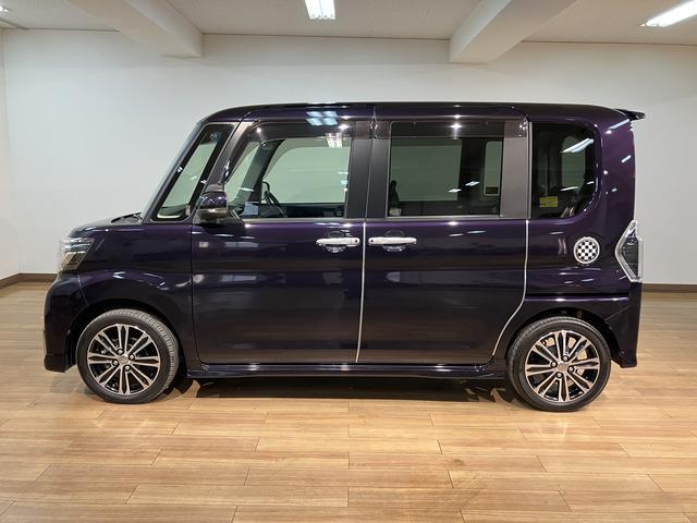 タントカスタムＲＳ　トップエディションＳＡIII　サポカーＳワイドターボエンジン　衝突回避軽減ブレーキ　誤発進抑制機能　ＬＥＤヘッドライト／フォグ　オーディオレス　バックカメラ対応　オートエアコン　キーフリー　両側電動スライドドア　シートヒーター　１５インチアルミ（大阪府）の中古車
