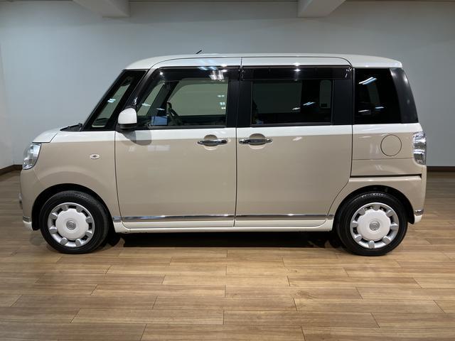 ムーヴキャンバスＧメイクアップリミテッド　ＳＡIII　サポカーＳワイド適合Ｒ２年式・走行１．１万ｋｍ・純正メモリーナビ・全方位カメラ・ナビ連動前後ドライブレコーダー・ＥＴＣ車載器・両側電動スライドドア・ＬＥＤライト・衝突回避軽減ブレーキ・誤発進抑制機能・ツートンカラー（大阪府）の中古車