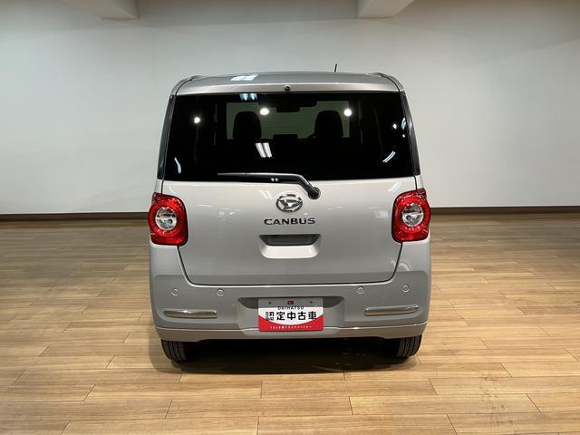 ムーヴキャンバスセオリーＧ　Ｒ７年式／バックカメラ対応／両側パワスラＲ７年式走行４ｋｍ／バックカメラ対応車／ステアリングスイッチ／前席シートヒーター／電動パーキングブレーキ／両側パワースライドドア／ＬＥＤヘッドライト・フォグランプ／オートエアコン／キーフリー（大阪府）の中古車