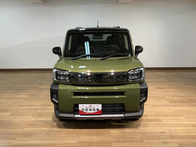 タフトGターボ ダーククロムベンチャー R7年式/バックカメラ対応スカイフィールトップ アダプティブクルーズコントロール LEDヘッド/フォグ 運/助シートヒーター プッシュボタンスタート キーフリー 電動パーキングブレーキ バックカメラ 15インチアルミホイール(大阪府)の中古車