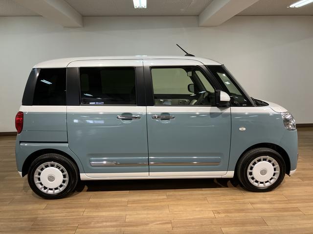 ムーヴキャンバスストライプスG 25年ナビ/FRドラレコ/バックカメラサポカーSワイド適合 バックカメラ対応 USB接続端子 電動パーキングブレーキ シートヒーター 両側オートスライドドア Pスタート ホッとカップホルダー キーフリー(大阪府)の中古車