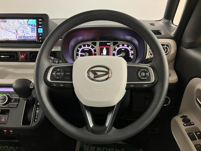 ムーヴキャンバスストライプスＧターボ　２５年ナビ／ＦＲドラレコ／バックカメラサポカーＳワイド適合　バックカメラ対応　ＵＳＢ接続端子　電動パーキングブレーキ　シートヒーター　両側オートスライドドア　Ｐスタート　ホッとカップホルダー　キーフリー（大阪府）の中古車