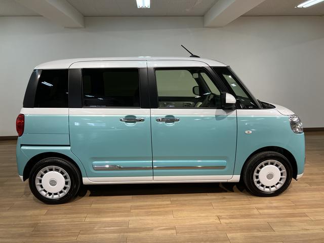 ムーヴキャンバスストライプスG 25年ナビ/FRドラレコ/バックカメラサポカーSワイド適合 バックカメラ対応 USB接続端子 電動パーキングブレーキ シートヒーター 両側オートスライドドア Pスタート ホッとカップホルダー キーフリー(大阪府)の中古車