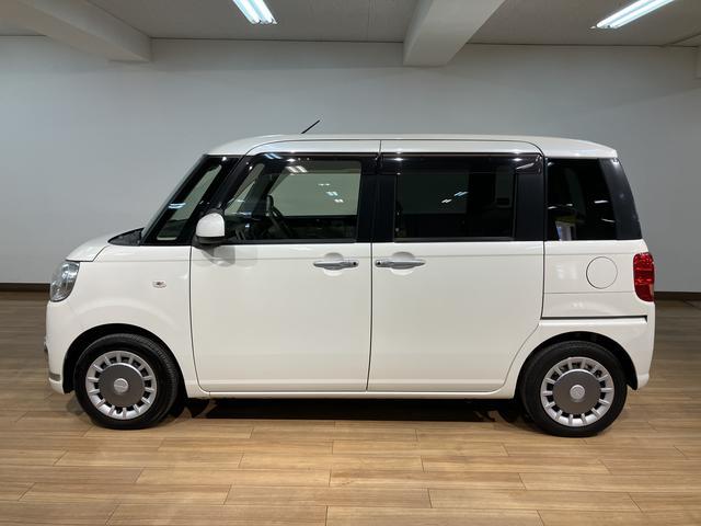 ムーヴキャンバスＸリミテッド　ＳＡII　ＡＵＸ入力端子付ＣＤ／両側ＰＳＤ※修復歴有　スマートアシストＩＩ　ハロゲンヘッド／フォグ　ＡＵＸ入力端子付ＣＤチューナー　両側電動スライドドア　キーフリー　オートエアコン　電動格納ミラー　盗難防止セキュリティアラーム　置き楽ボックス（大阪府）の中古車