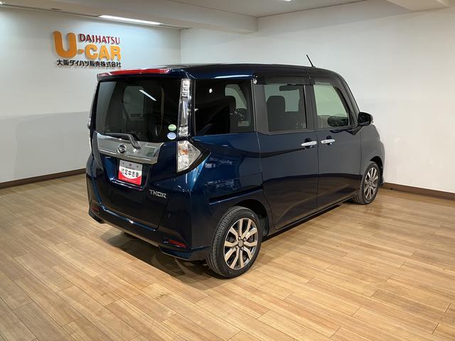 トールカスタムＧ　ターボ　ＳＡII　ナビ／パノラマカメラ／クルコンスマートアシストＩＩ　ＬＥＤヘッドライト／フォグ　ナビ　パノラマカメラ　ドラレコ　クルーズコントロール　キーフリー　両側電動スライドドア　ＴＶコントロールキット　電動格納ミラー　ＥＴＣ　オートエアコン（大阪府）の中古車