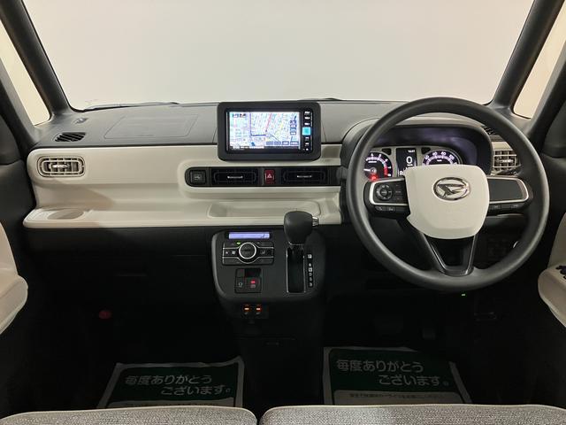 ムーヴキャンバスストライプスＧ　Ｒ７年式／ナビ／ＦＲドラレコ／バックカメラサポカーＳワイド適合　バックカメラ対応　ＵＳＢ接続端子　電動パーキングブレーキ　シートヒーター　両側オートスライドドア　Ｐスタート　ホッとカップホルダー　キーフリー（大阪府）の中古車