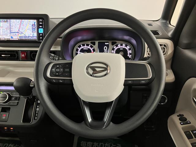 ムーヴキャンバスストライプスＧ　Ｒ７年式／ナビ／ＦＲドラレコ／バックカメラサポカーＳワイド適合　バックカメラ対応　ＵＳＢ接続端子　電動パーキングブレーキ　シートヒーター　両側オートスライドドア　Ｐスタート　ホッとカップホルダー　キーフリー（大阪府）の中古車