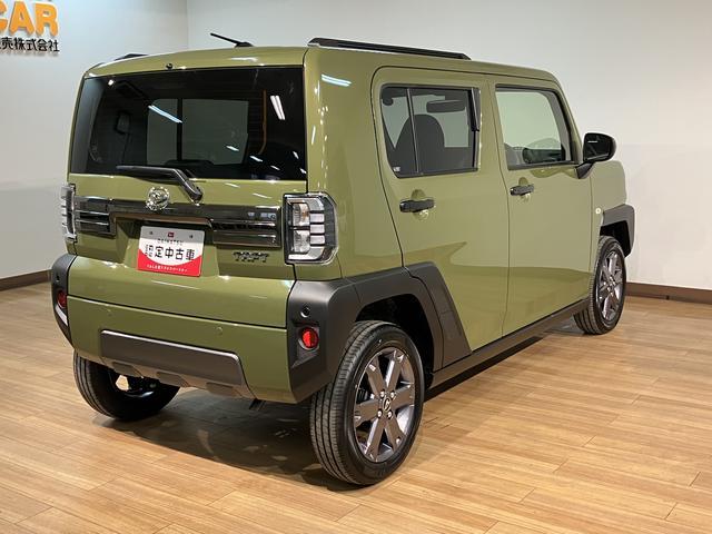 タフトGターボ ダーククロムベンチャー R7年式/ガラスルーフスカイフィールトップ アダプティブクルーズコントロール LEDヘッド/フォグ 運/助シートヒーター プッシュボタンスタート キーフリー 電動パーキングブレーキ バックカメラ 15インチアルミホイール(大阪府)の中古車