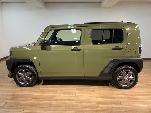 タフトGターボ ダーククロムベンチャー R7年式/ガラスルーフスカイフィールトップ アダプティブクルーズコントロール LEDヘッド/フォグ 運/助シートヒーター プッシュボタンスタート キーフリー 電動パーキングブレーキ バックカメラ 15インチアルミホイール(大阪府)の中古車