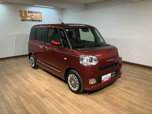 ムーヴキャンバスセオリーＧターボ　弊社元試乗車／２５年ナビ／バックカメラサポカーＳワイド適合　ＵＳＢ接続端子　電動パーキングブレーキ　シートヒーター　両側オートスライドドア　Ｐスタート　全車速追従機能付ＡＣＣ　ホッとカップホルダー　キーフリー（大阪府）の中古車