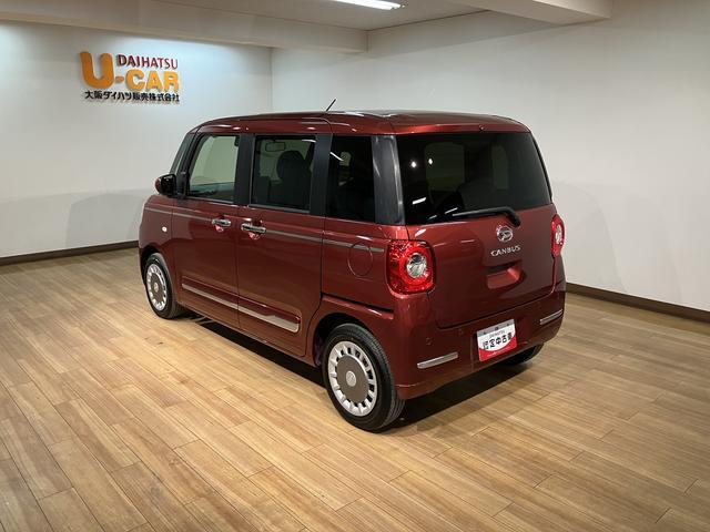 ムーヴキャンバスセオリーＧターボ　弊社元試乗車／２５年ナビ／バックカメラサポカーＳワイド適合　ＵＳＢ接続端子　電動パーキングブレーキ　シートヒーター　両側オートスライドドア　Ｐスタート　全車速追従機能付ＡＣＣ　ホッとカップホルダー　キーフリー（大阪府）の中古車