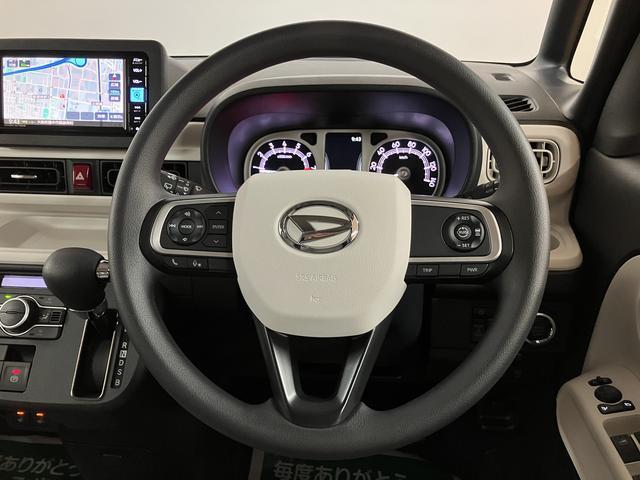 ムーヴキャンバスストライプスＧターボ　弊社元試乗車／ナビ／バックカメラサポカーＳワイド適合　ＵＳＢ接続端子　電動パーキングブレーキ　シートヒーター　両側オートスライドドア　Ｐスタート　全車速追従機能付ＡＣＣ　ホッとカップホルダー　キーフリー（大阪府）の中古車