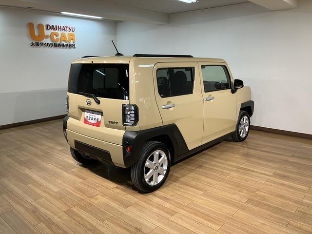 タフトG 弊社元試乗車/ナビ/バックカメラ/走行569kmスカイフィールトップ アダプティブクルーズコントロール LEDヘッド/フォグ 運/助シートヒーター プッシュボタンスタート キーフリー 電動パーキングブレーキ バックカメラ 15インチアルミホイール(大阪府)の中古車