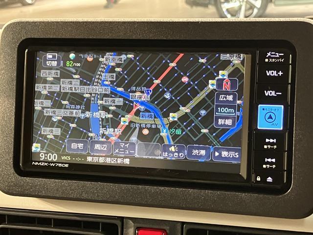 ムーヴキャンバスストライプスG 弊社元試乗車/25年ナビ/バックカメラサポカーSワイド適合 バックカメラ対応 USB接続端子 電動パーキングブレーキ シートヒーター 両側オートスライドドア Pスタート ホッとカップホルダー キーフリー(大阪府)の中古車