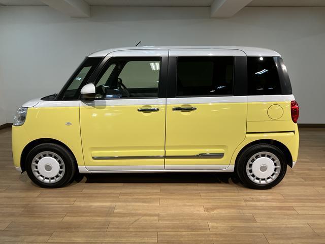 ムーヴキャンバスストライプスG 弊社元試乗車/25年ナビ/バックカメラサポカーSワイド適合 バックカメラ対応 USB接続端子 電動パーキングブレーキ シートヒーター 両側オートスライドドア Pスタート ホッとカップホルダー キーフリー(大阪府)の中古車