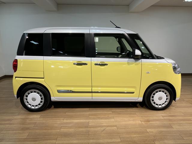 ムーヴキャンバスストライプスG 弊社元試乗車/25年ナビ/バックカメラサポカーSワイド適合 バックカメラ対応 USB接続端子 電動パーキングブレーキ シートヒーター 両側オートスライドドア Pスタート ホッとカップホルダー キーフリー(大阪府)の中古車