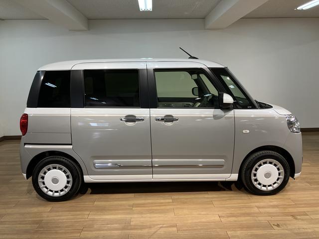 ムーヴキャンバスストライプスＧ　弊社元試乗車／２５年ナビ／バックカメラサポカーＳワイド適合　バックカメラ対応　ＵＳＢ接続端子　電動パーキングブレーキ　シートヒーター　両側オートスライドドア　Ｐスタート　ホッとカップホルダー　キーフリー（大阪府）の中古車