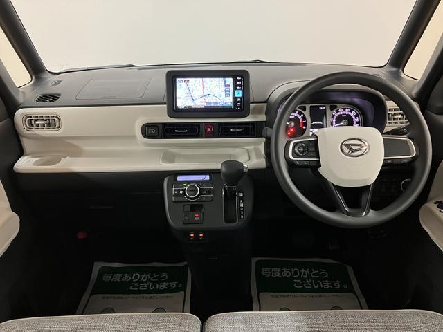 ムーヴキャンバスストライプスＧ　弊社元試乗車／２５年ナビ／バックカメラサポカーＳワイド適合　バックカメラ対応　ＵＳＢ接続端子　電動パーキングブレーキ　シートヒーター　両側オートスライドドア　Ｐスタート　ホッとカップホルダー　キーフリー（大阪府）の中古車