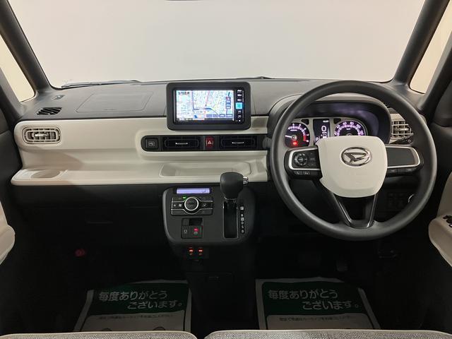 ムーヴキャンバスストライプスG 弊社元試乗車/25年ナビ/バックカメラサポカーSワイド適合 バックカメラ対応 USB接続端子 電動パーキングブレーキ シートヒーター 両側オートスライドドア Pスタート ホッとカップホルダー キーフリー(大阪府)の中古車