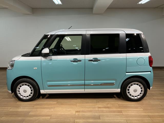 ムーヴキャンバスストライプスG 弊社元試乗車/25年ナビ/バックカメラサポカーSワイド適合 バックカメラ対応 USB接続端子 電動パーキングブレーキ シートヒーター 両側オートスライドドア Pスタート ホッとカップホルダー キーフリー(大阪府)の中古車