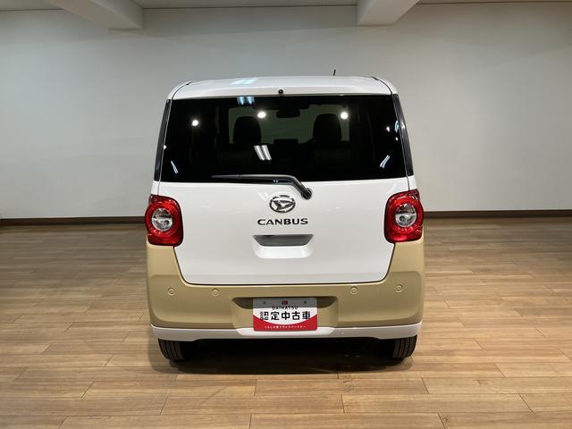 ムーヴキャンバスストライプスＧ　弊社元試乗車／ナビ／バックカメラ／Ｒ６年式サポカーＳワイド適合　バックカメラ対応　ＵＳＢ接続端子　電動パーキングブレーキ　シートヒーター　両側オートスライドドア　Ｐスタート　ホッとカップホルダー　キーフリー（大阪府）の中古車