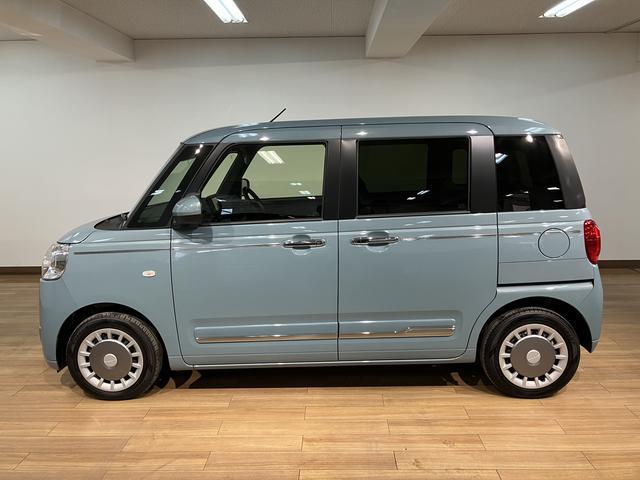 ムーヴキャンバスセオリーＧターボ　弊社元試乗車／２５年式ナビ／バックカメラサポカーＳワイド適合　ナビゲーション　電動パーキングブレーキ　シートヒーター　両側オートスライドドア　ＬＥＤヘッドライト　全車速追従機能付ＡＣＣ　ホッとカップホルダー　キーフリー（大阪府）の中古車