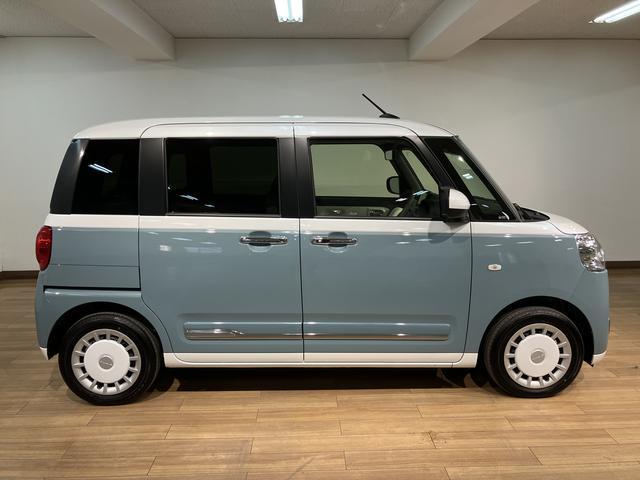 ムーヴキャンバスストライプスG 弊社元試乗車/25年ナビ/バックカメラサポカーSワイド適合 バックカメラ対応 USB接続端子 電動パーキングブレーキ シートヒーター 両側オートスライドドア Pスタート ホッとカップホルダー キーフリー(大阪府)の中古車