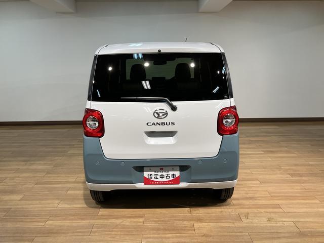 ムーヴキャンバスストライプスＧ　弊社元試乗車／２５年ナビ／バックカメラサポカーＳワイド適合　バックカメラ対応　ＵＳＢ接続端子　電動パーキングブレーキ　シートヒーター　両側オートスライドドア　Ｐスタート　ホッとカップホルダー　キーフリー（大阪府）の中古車