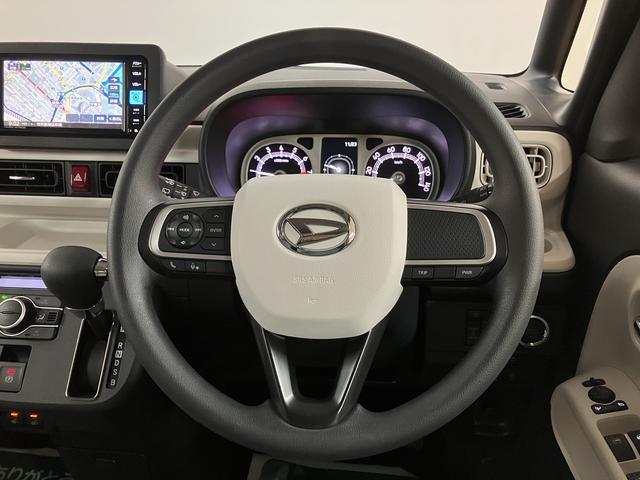 ムーヴキャンバスストライプスG 弊社元試乗車/25年ナビ/バックカメラサポカーSワイド適合 バックカメラ対応 USB接続端子 電動パーキングブレーキ シートヒーター 両側オートスライドドア Pスタート ホッとカップホルダー キーフリー(大阪府)の中古車