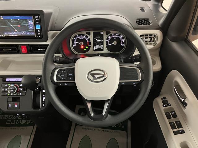 ムーヴキャンバスストライプスＧ　Ｒ７年式／２５年ナビ／バックカメラ／ドラレコサポカーＳワイド適合　バックカメラ対応　ＵＳＢ接続端子　電動パーキングブレーキ　シートヒーター　両側オートスライドドア　Ｐスタート　ホッとカップホルダー　キーフリー（大阪府）の中古車