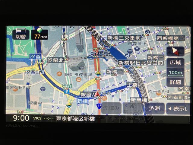 ムーヴキャンバスストライプスＧ　元弊社試乗車　サポカーＳワイド適合純正メモリーナビ・バックカメラ・ルーフキャリア・ＵＳＢ接続端子・　電動パーキングブレーキ・シートヒーター・両側電動スライドドア・電動パーキングブレーキ・ホッとカップホルダー・衝突回避軽減ブレーキ（大阪府）の中古車