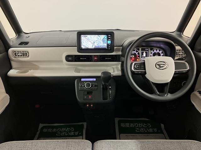 ムーヴキャンバスストライプスG 弊社元試乗車/25年モデルナビ/バックカメラサポカーSワイド適合 バックカメラ対応 USB接続端子 電動パーキングブレーキ シートヒーター 両側オートスライドドア Pスタート ホッとカップホルダー キーフリー(大阪府)の中古車