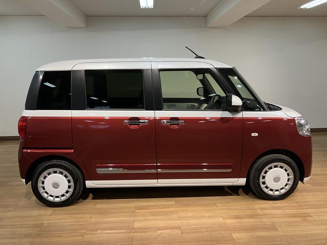 ムーヴキャンバスストライプスG 弊社元試乗車/25年モデルナビ/バックカメラサポカーSワイド適合 25年モデルナビ バックカメラ対応 USB接続端子 電動パーキングブレーキ シートヒーター 両側オートスライドドア Pスタート ホッとカップホルダー キーフリー(大阪府)の中古車