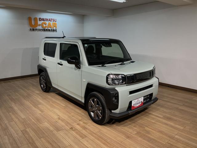 タフトＧターボダーククロムベンチャー　弊社元試乗車／ＡＣＣスカイフィールトップ　アダプティブクルーズコントロール　ＬＥＤヘッド／フォグ　運／助シートヒーター　プッシュボタンスタート　キーフリー　電動パーキングブレーキ　バックカメラ　１５インチアルミホイール（大阪府）の中古車