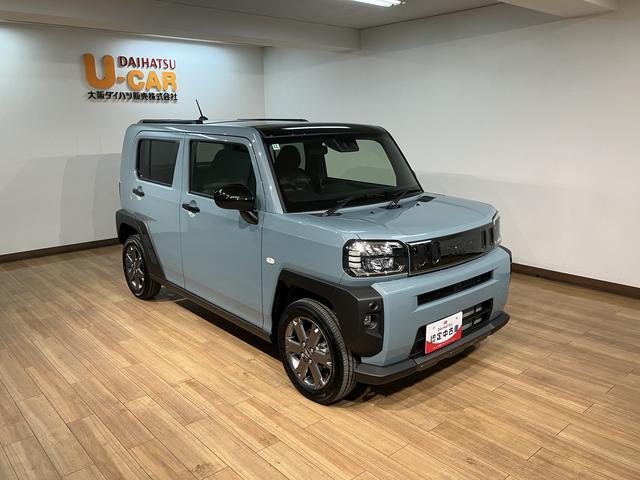 タフトＧターボ　ダーククロムベンチャー／弊社元試乗車／ＡＣＣスカイフィールトップ　アダプティブクルーズコントロール　ＬＥＤヘッド／フォグ　運／助シートヒーター　プッシュボタンスタート　キーフリー　電動パーキングブレーキ　バックカメラ　１５インチアルミホイール（大阪府）の中古車