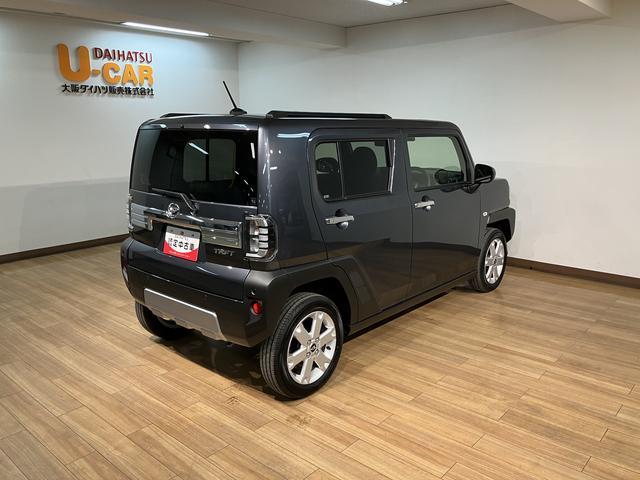 タフトGターボ クロムベンチャー 弊社元試乗車/ACC/Bカメラスカイフィールトップ アダプティブクルーズコントロール LEDヘッド/フォグ 運/助シートヒーター プッシュボタンスタート キーフリー 電動パーキングブレーキ バックカメラ 15インチアルミホイール(大阪府)の中古車