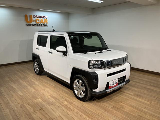 タフトGターボ クロムベンチャー 元試乗車/クルコン/LED/スカイフィールトップ アダプティブクルーズコントロール LEDヘッド/フォグ 運/助シートヒーター プッシュボタンスタート キーフリー 電動パーキングブレーキ バックカメラ 15インチアルミホイール(大阪府)の中古車