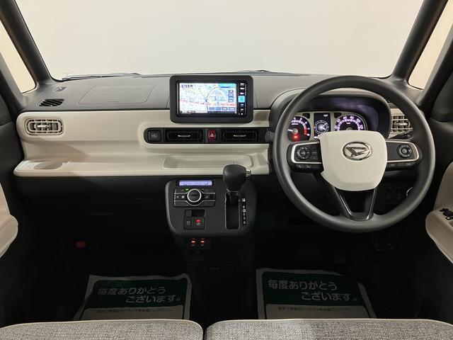 ムーヴキャンバスストライプスＧターボ　２５年モデルナビ／Ｂカメラ／ＡＣＣ走行無制限１年保証　両側電動スライドドア　アダプティブクルーズコントロール　前後コーナーセンサー　前席シートヒーター　ホッとカップホルダー　オートマチックハイビーム　ＬＥＤヘッドライト　スマートキー（大阪府）の中古車