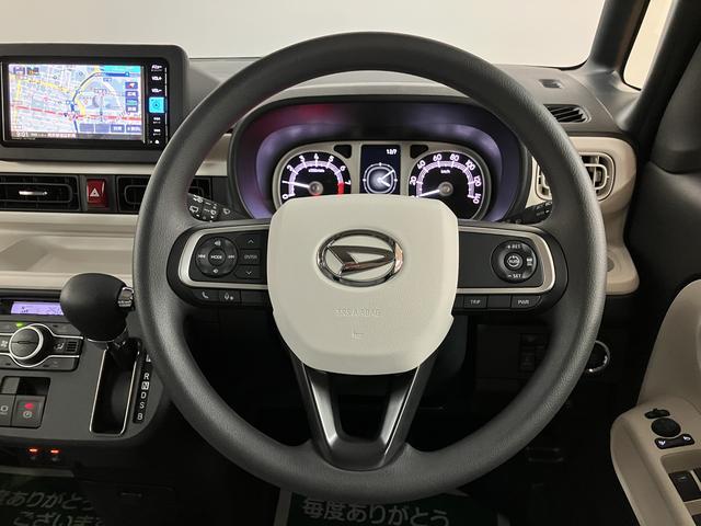 ムーヴキャンバスストライプスＧターボ　２５年モデルナビ／Ｂカメラ／ＡＣＣ走行無制限１年保証　両側電動スライドドア　アダプティブクルーズコントロール　前後コーナーセンサー　前席シートヒーター　ホッとカップホルダー　オートマチックハイビーム　ＬＥＤヘッドライト　スマートキー（大阪府）の中古車