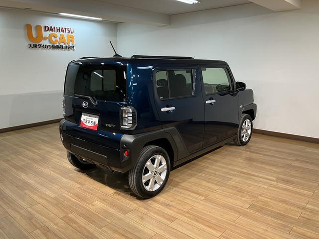 タフトG 弊社元試乗車/ナビ/バックカメラ/走行619km走行無制限1年保証 前後コーナーセンサー 前席シートヒーター スカイフィールトップ オートマチックハイビーム LEDヘッドライト オートブレーキホールド スマートキー 15インチ純正アルミホイール(大阪府)の中古車